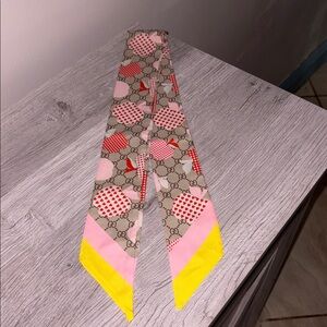 Designer lux twilly bag scarf